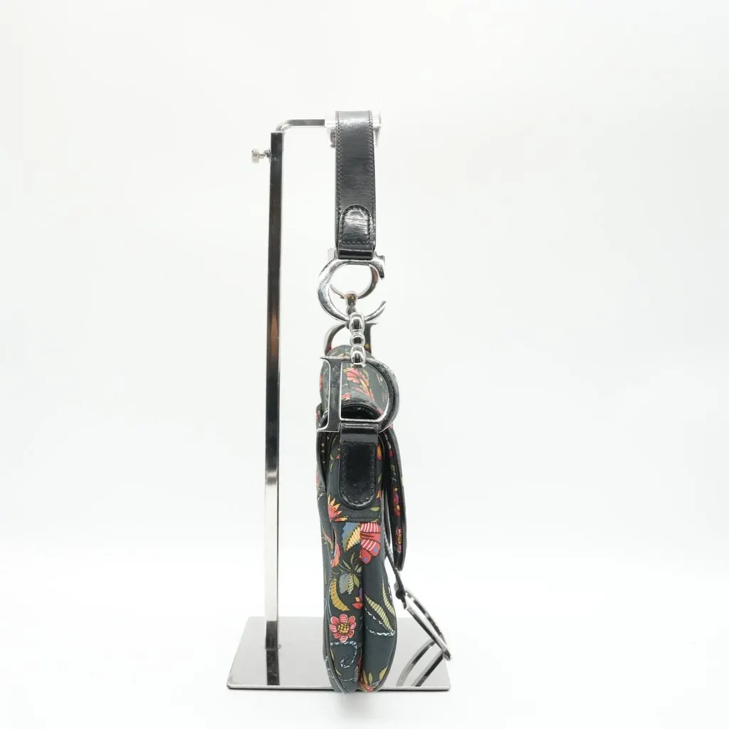Dior Saddle Bag Floral Motif Canvas MultiColor Canvas Good - Box View