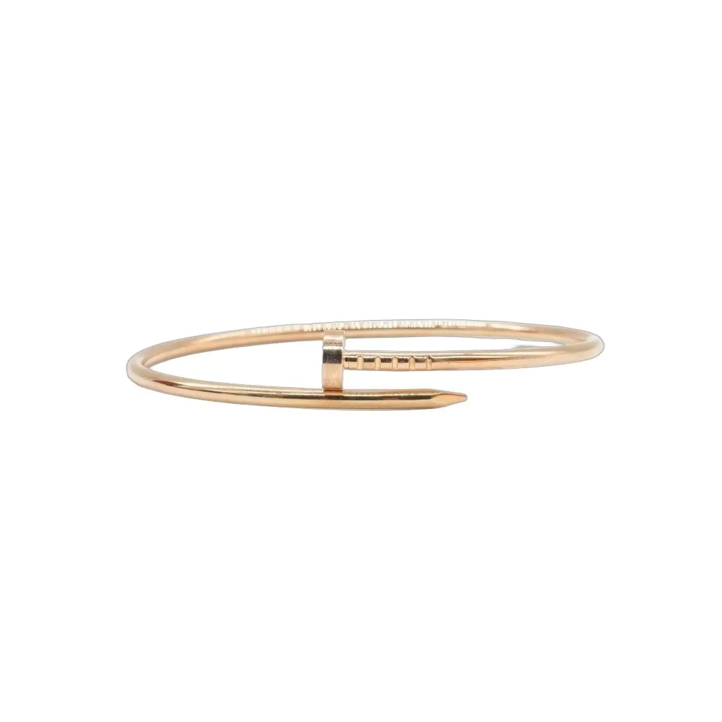 Cartier Juste un Clou Bracelet, Small Model, 18K Rose Gold Size:18 10.18g Gold Rose Gold Good - Front View