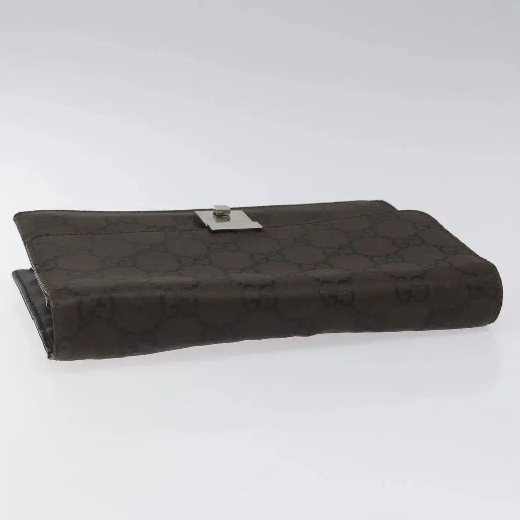 Gucci Clutch Brown Canvas Good - Inside View