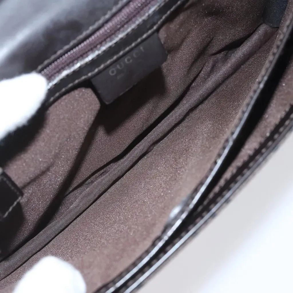 Gucci Clutch Brown Canvas Good - Model View