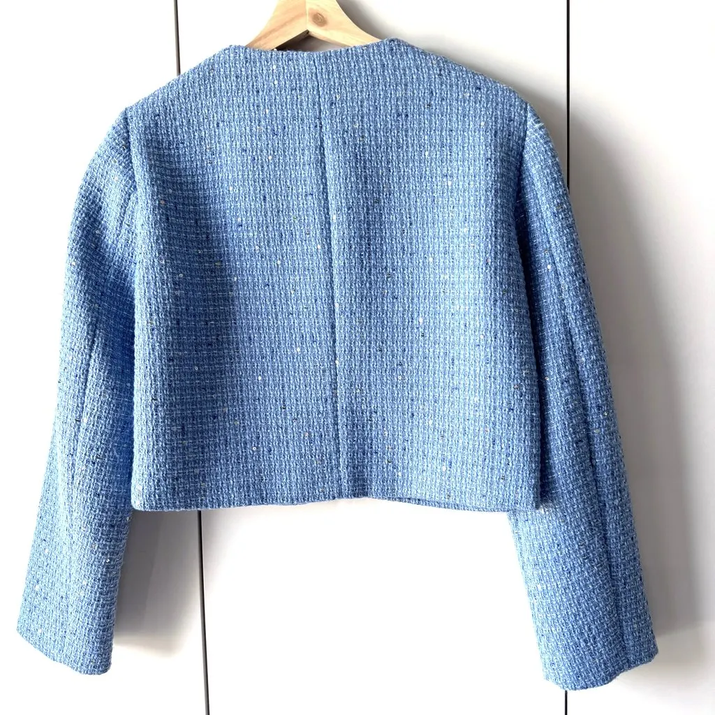 Maje Short blazer Blue Never worn - Back View