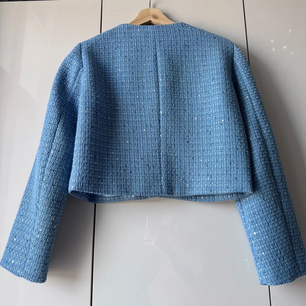 Maje Short blazer Blue Never worn - Box View