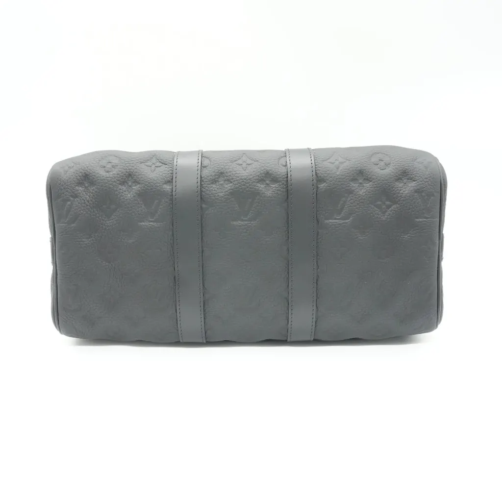 Louis Vuitton Keepall Bandouliere 35 Monogram Black Leather Very good - Inside View
