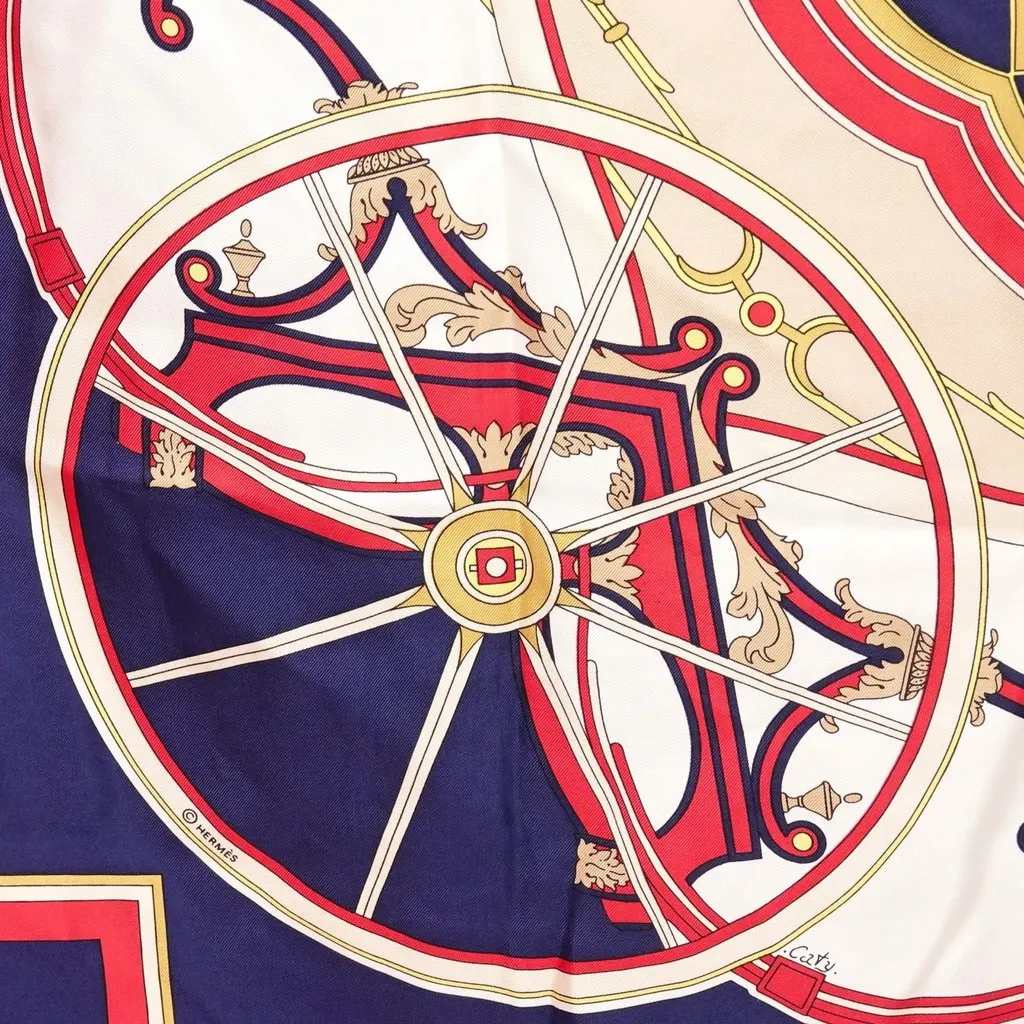 Hermès Washington's Carriage Silk 90 MultiColor Silk Very good - Box View