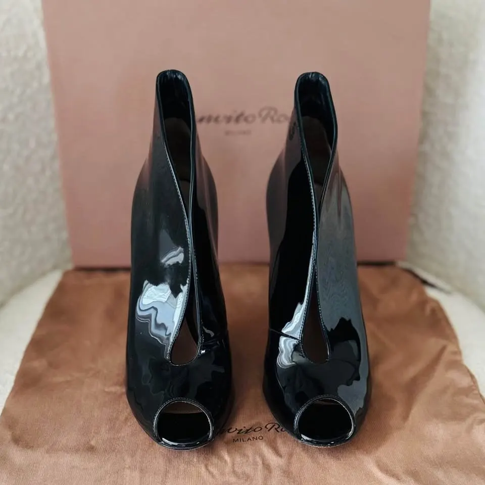 Gianvito Rossi ankle boots Black Leather Very good - Inside View