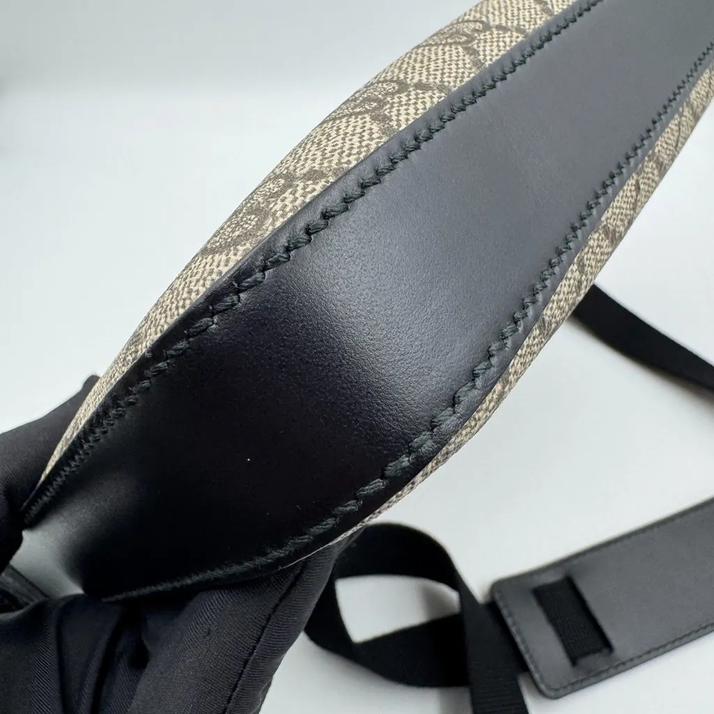 Gucci GG supreme monogram black Camel Leather Very good - Inside View