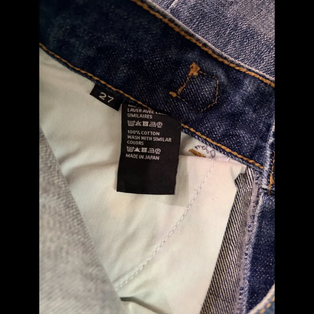 Celine Straight Leg Jeans EU36 Blue Cotton Very good - Inside View