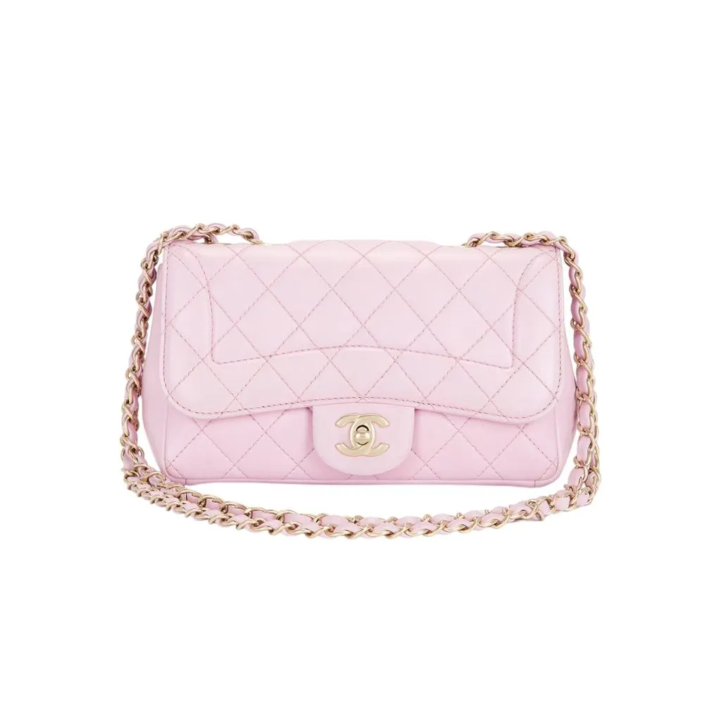 Chanel Timeless/Classique Pink Leather Good - Front View