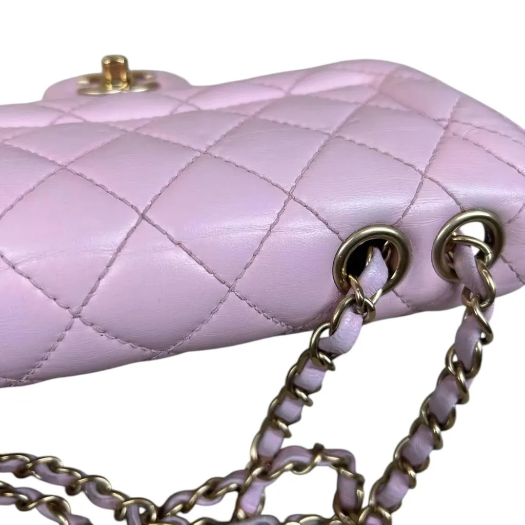 Chanel Timeless/Classique Pink Leather Good - Box View