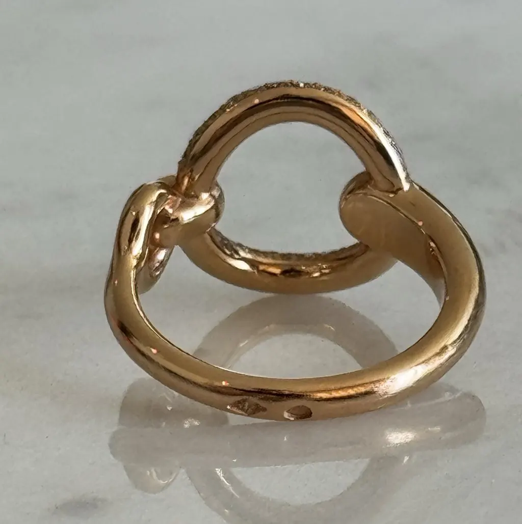Hermès Filet d'or ring Gold Rose Gold Never worn, with tag - Back View