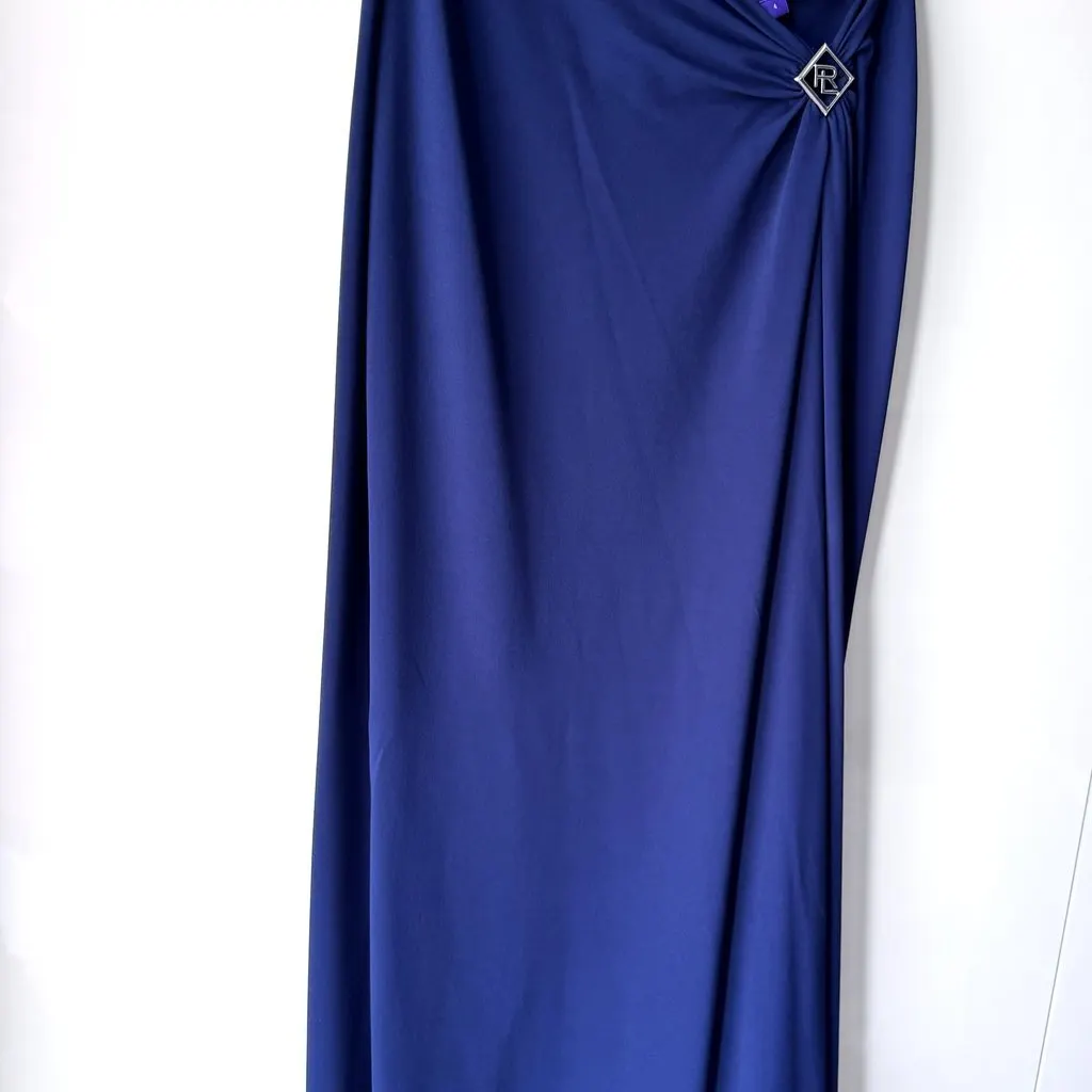 Ralph Lauren Collection Margarethe StretchSilk Midi Skirt Navy Very good - Inside View