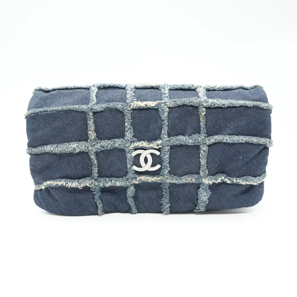 Chanel Flap Triple Chain Denim