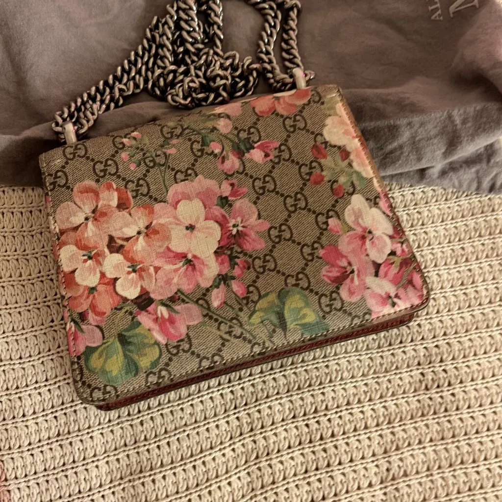 Gucci Gucci Dionysus floral shoulder bag Beige Canvas Very good - Back View