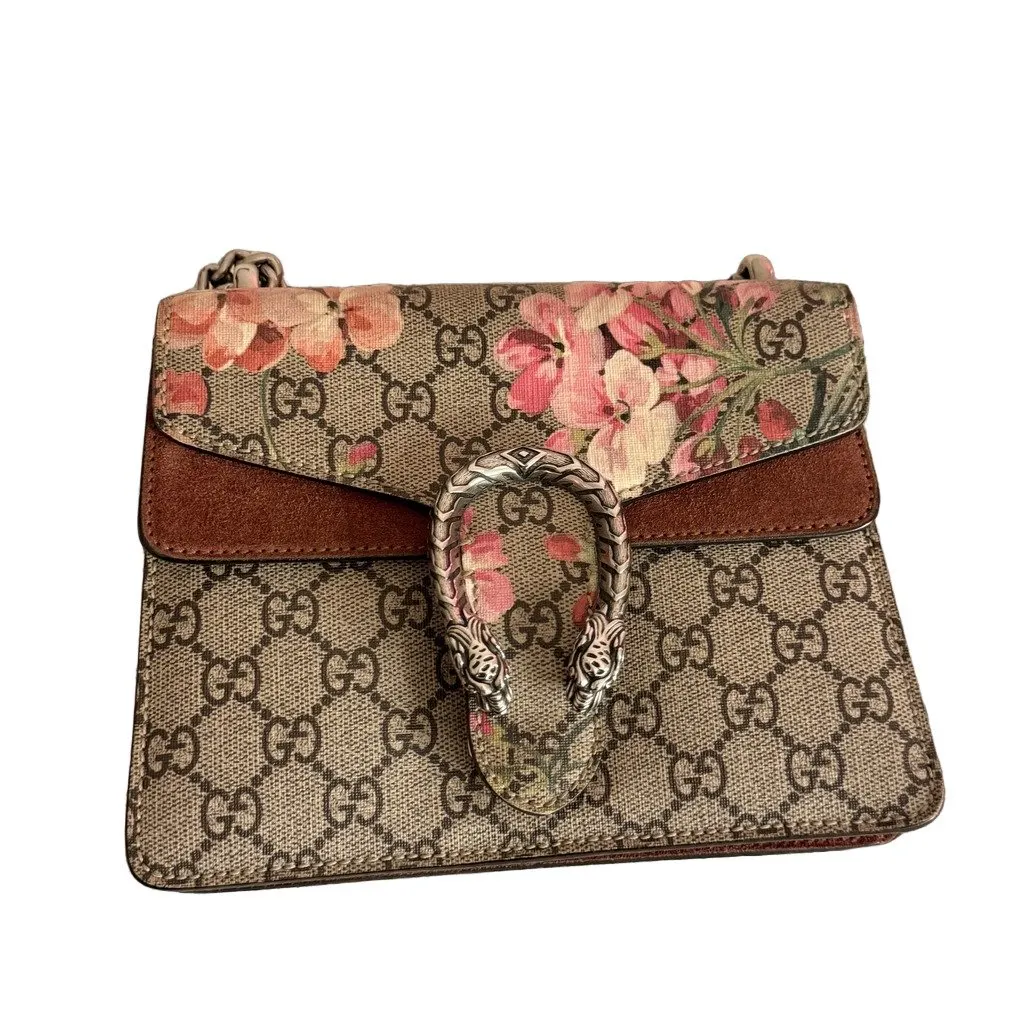 Gucci Gucci Dionysus floral shoulder bag Beige Canvas Very good - Front View