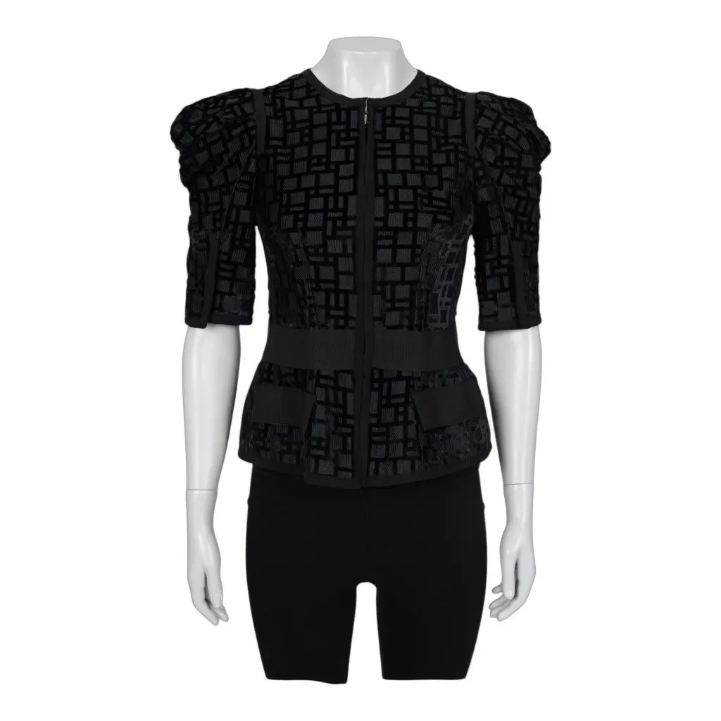 Dolce & Gabbana Jacket Black Silk Never worn - Front View