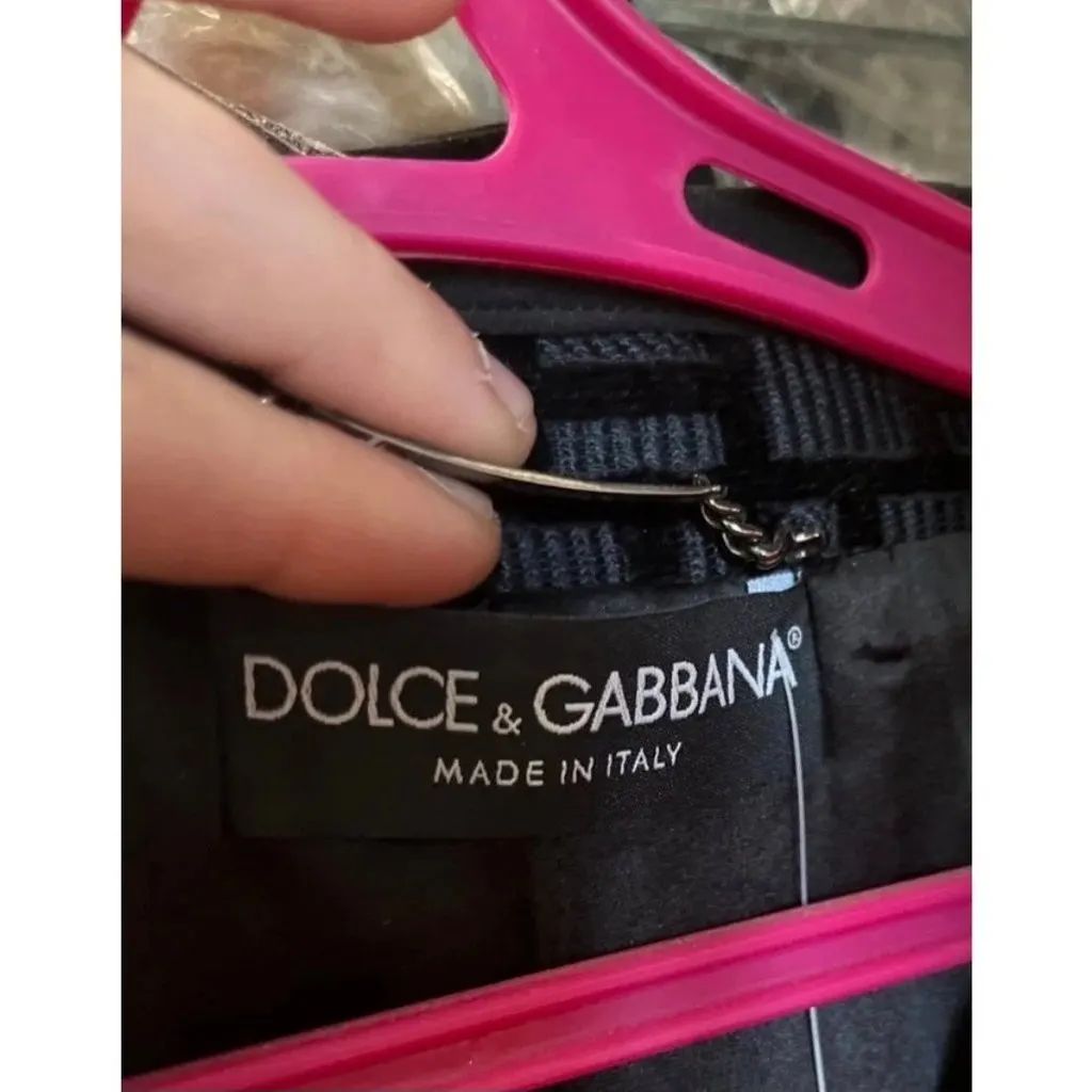 Dolce & Gabbana Jacket Black Silk Never worn - Inside View