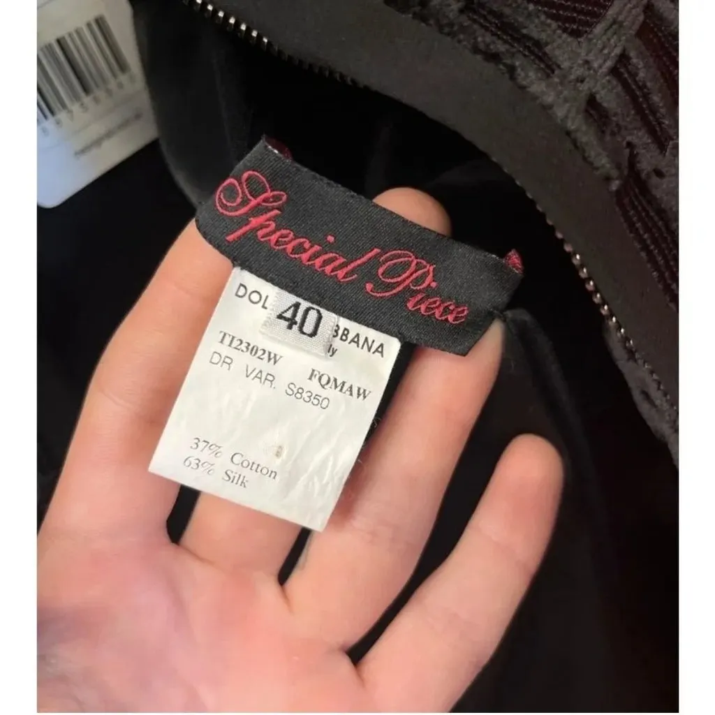 Dolce & Gabbana Jacket Black Silk Never worn - Model View
