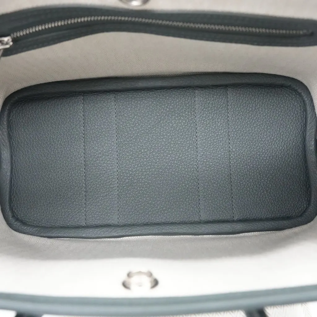 Hermès Garden Party 23 K Green Leather Very good - Model View