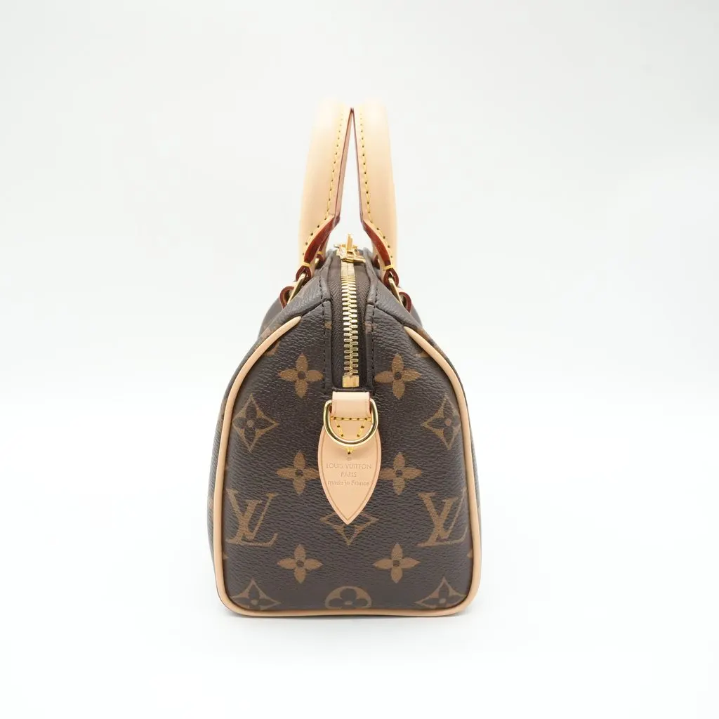 Louis Vuitton Speedy Bandouliere 20 Monogram Canvas Brown Canvas Never worn - Box View