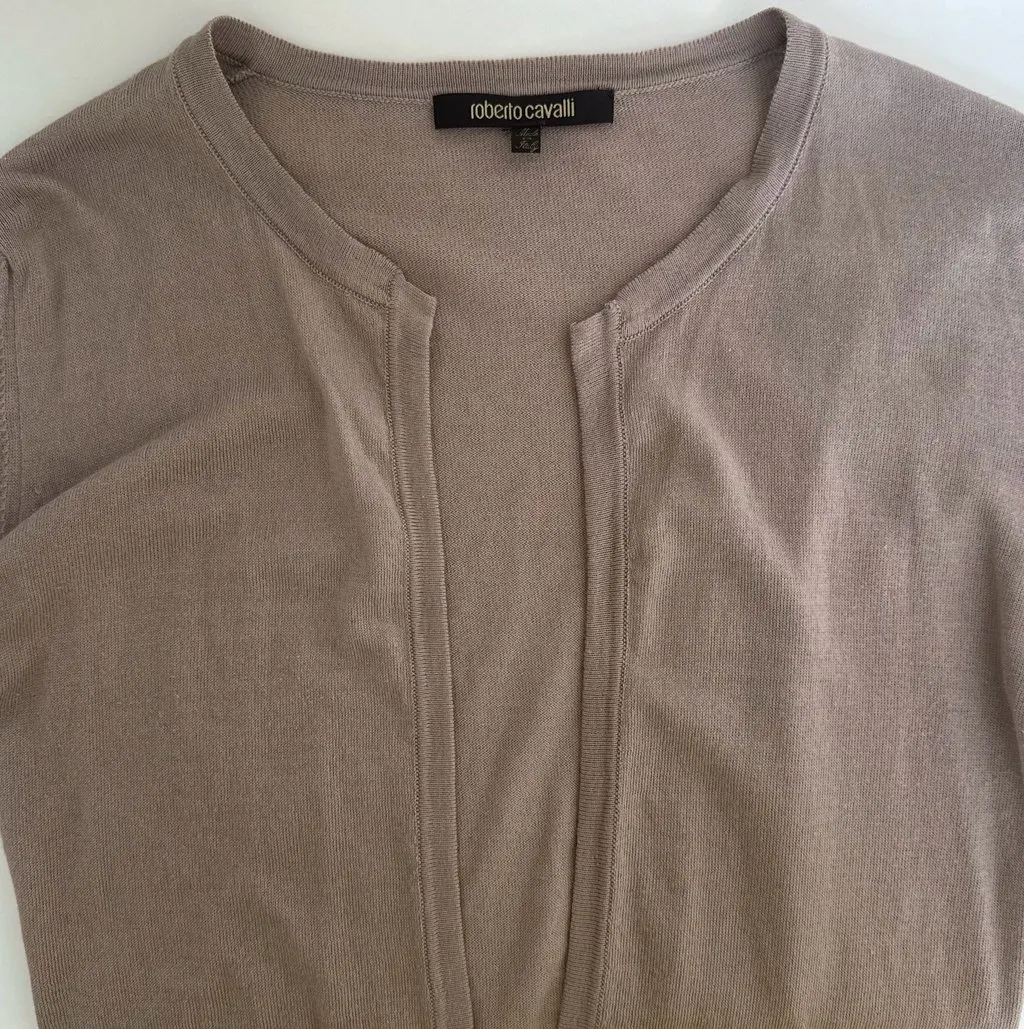 Roberto Cavalli Roberto Cavalli Light Brown Cardigan Beige Cotton Very good - Box View