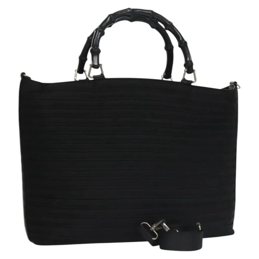 Gucci Tote Bag Black Good - Front View