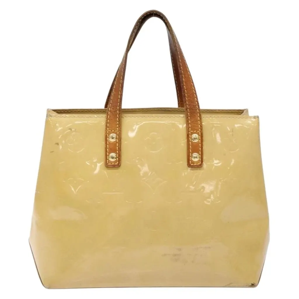 Louis Vuitton Handbag Beige Leather Good - Back View