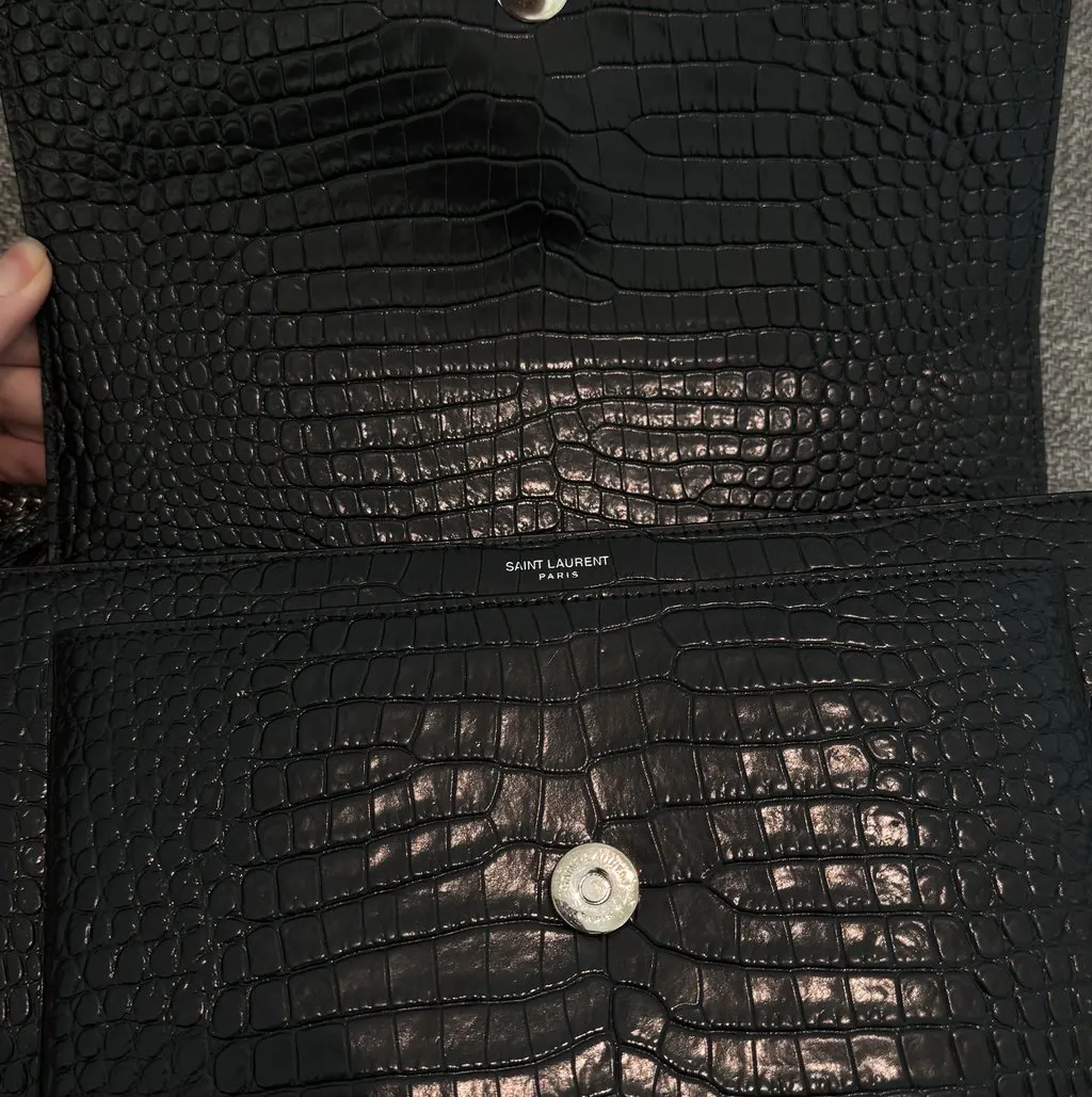 Saint Laurent Sunset Black Leather Never worn - Inside View