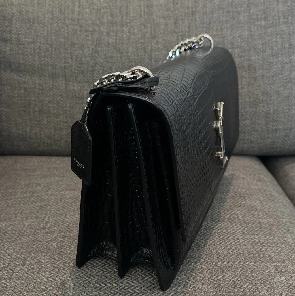 Saint Laurent Sunset Black Leather Never worn - Box View