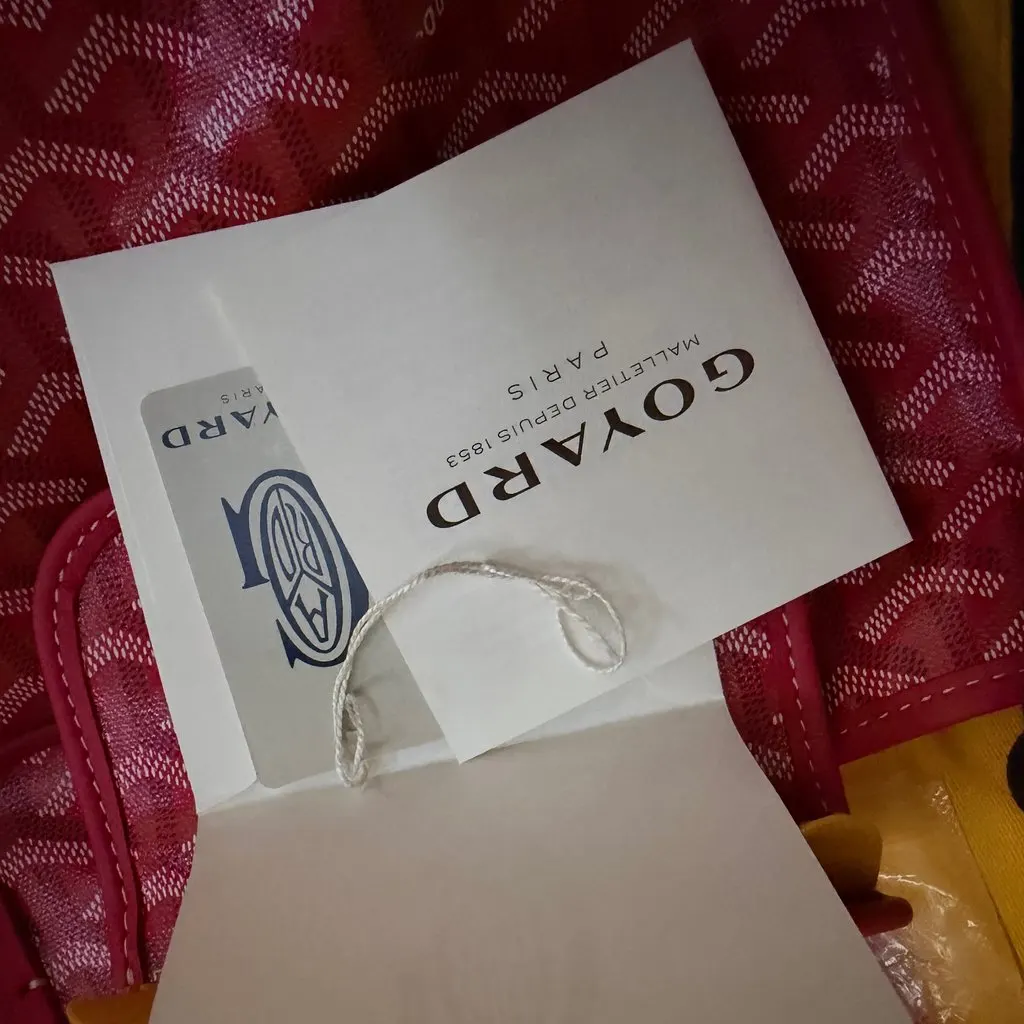 Goyard Cap Vert Pink Leather Never worn, with tag - Box View