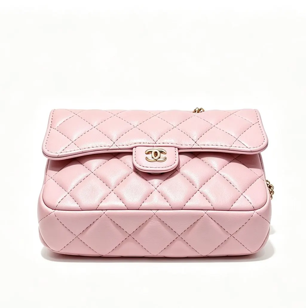 Chanel Wallet on Chain Pink Leather Very good - Inside View