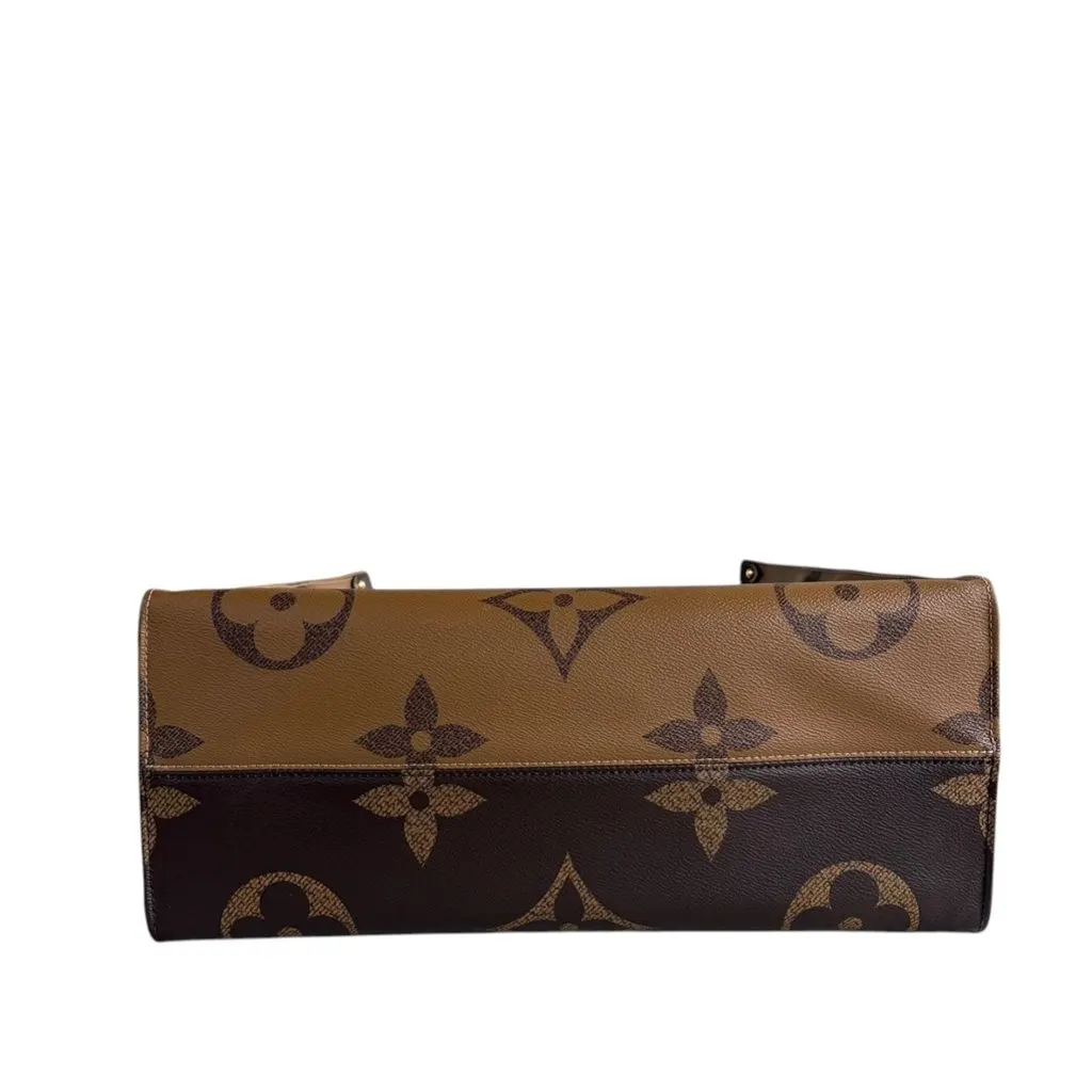 Louis Vuitton Onthego Brown Leather Very good - Box View