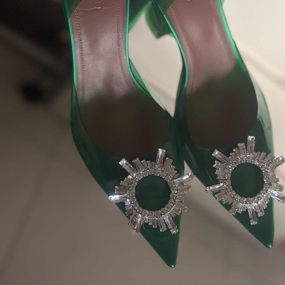 Amina Muaddi Begum Slingback Pumps - Image 6