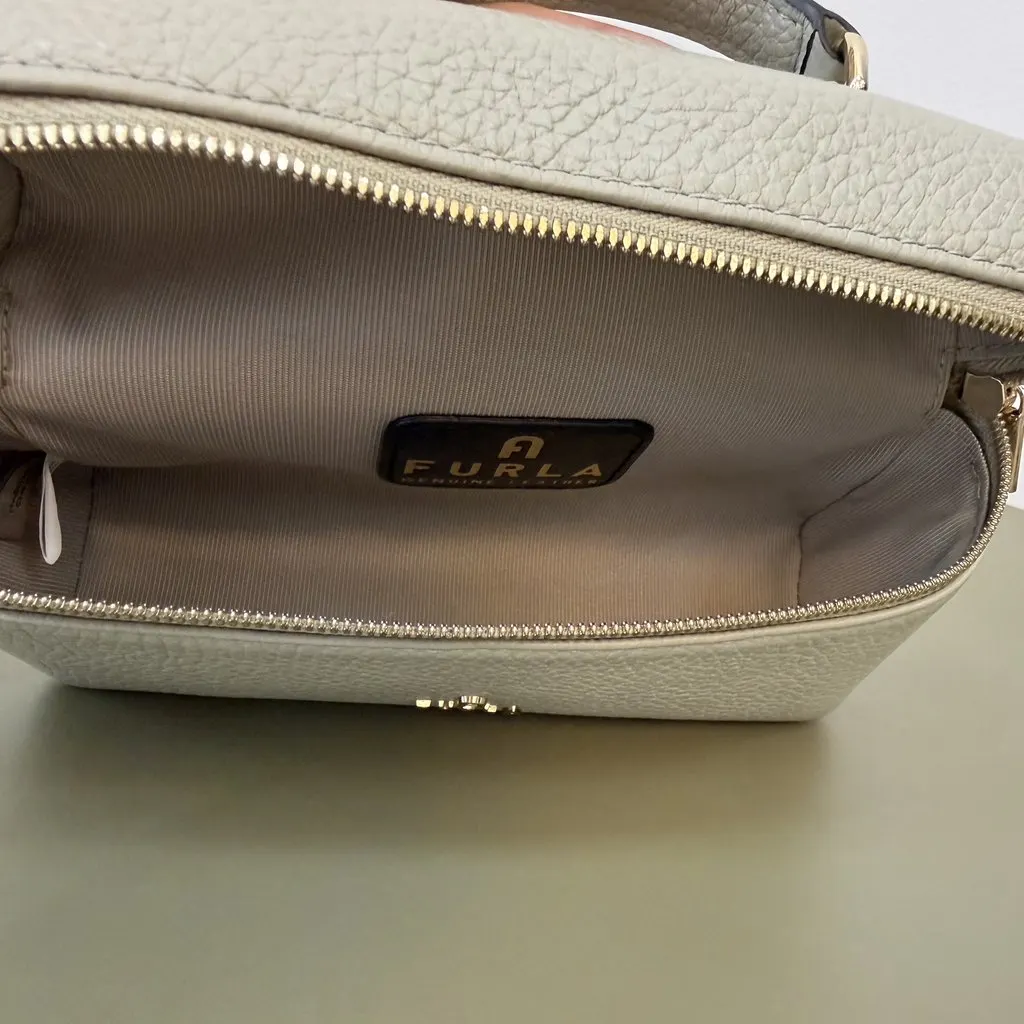 Furla Furla Camelia Mini Bag Khaki Leather Very good - Model View