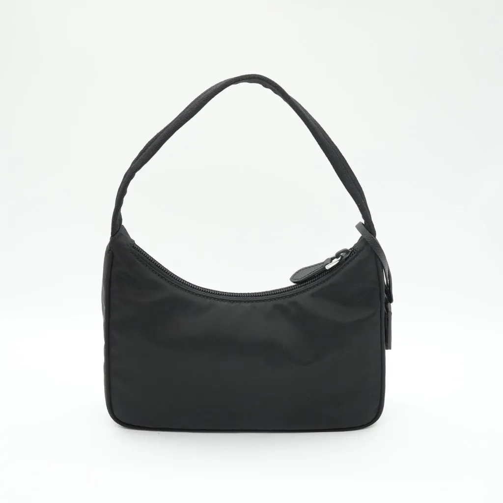 Prada Re-edition 2000 Mini Black Black Polyamide Very good - Back View