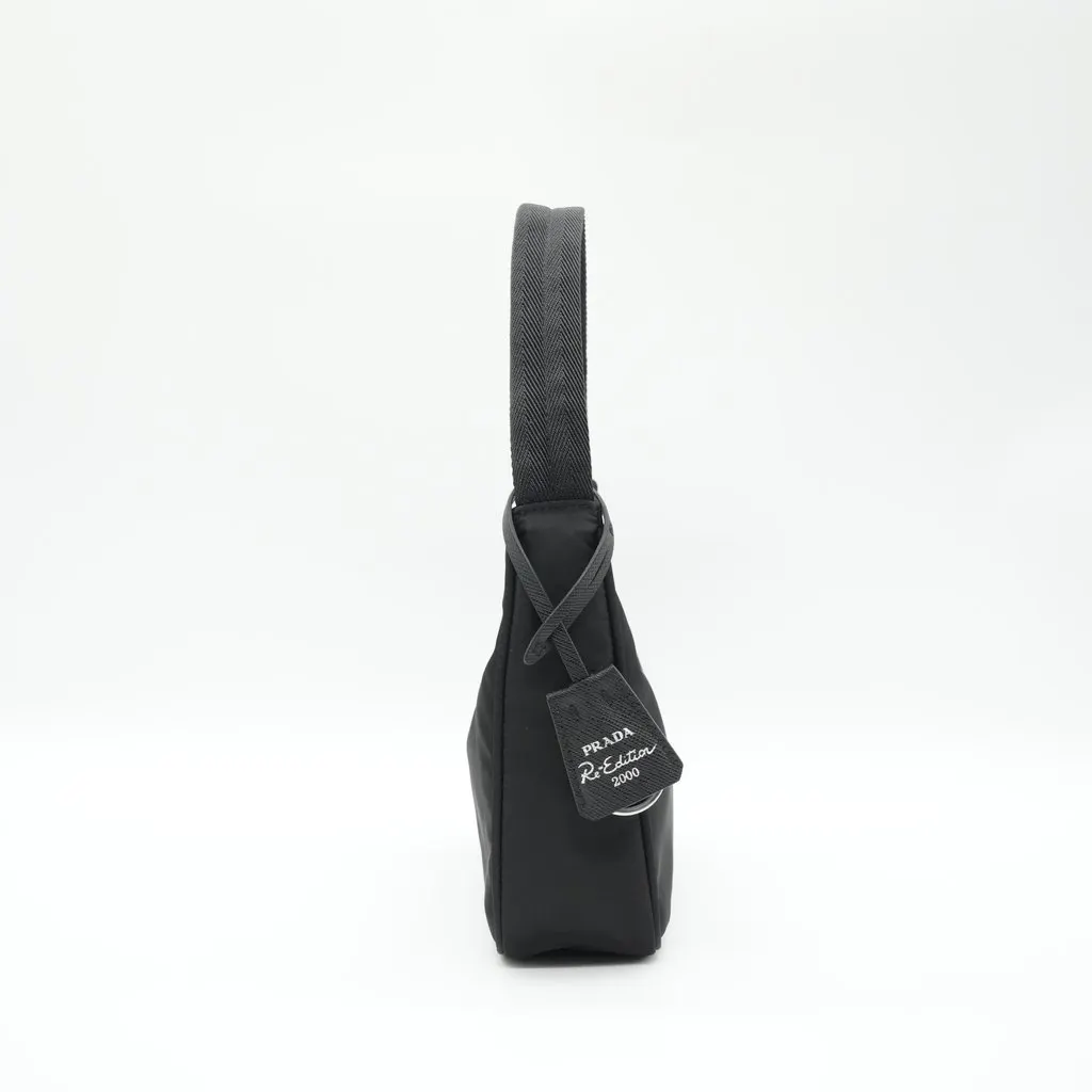 Prada Re-edition 2000 Mini Black Black Polyamide Very good - Box View