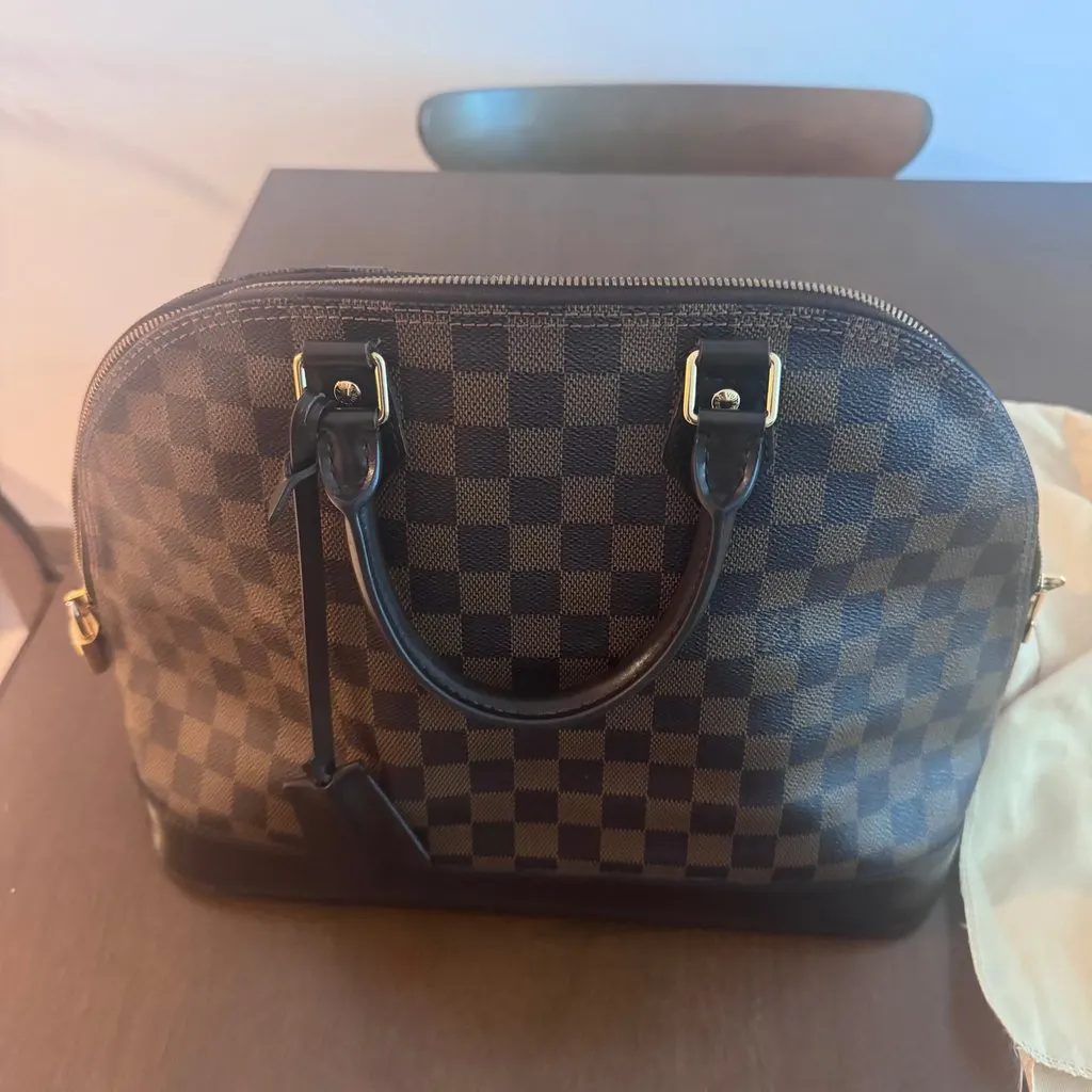 Louis Vuitton Alma PM Brown Canvas Very good - Back View