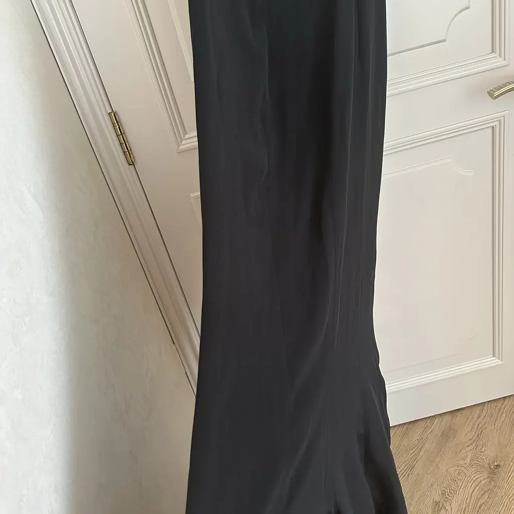 Unsigned Antonio Riva Milano Black Embellished Evening Gown Black Very good - Inside View
