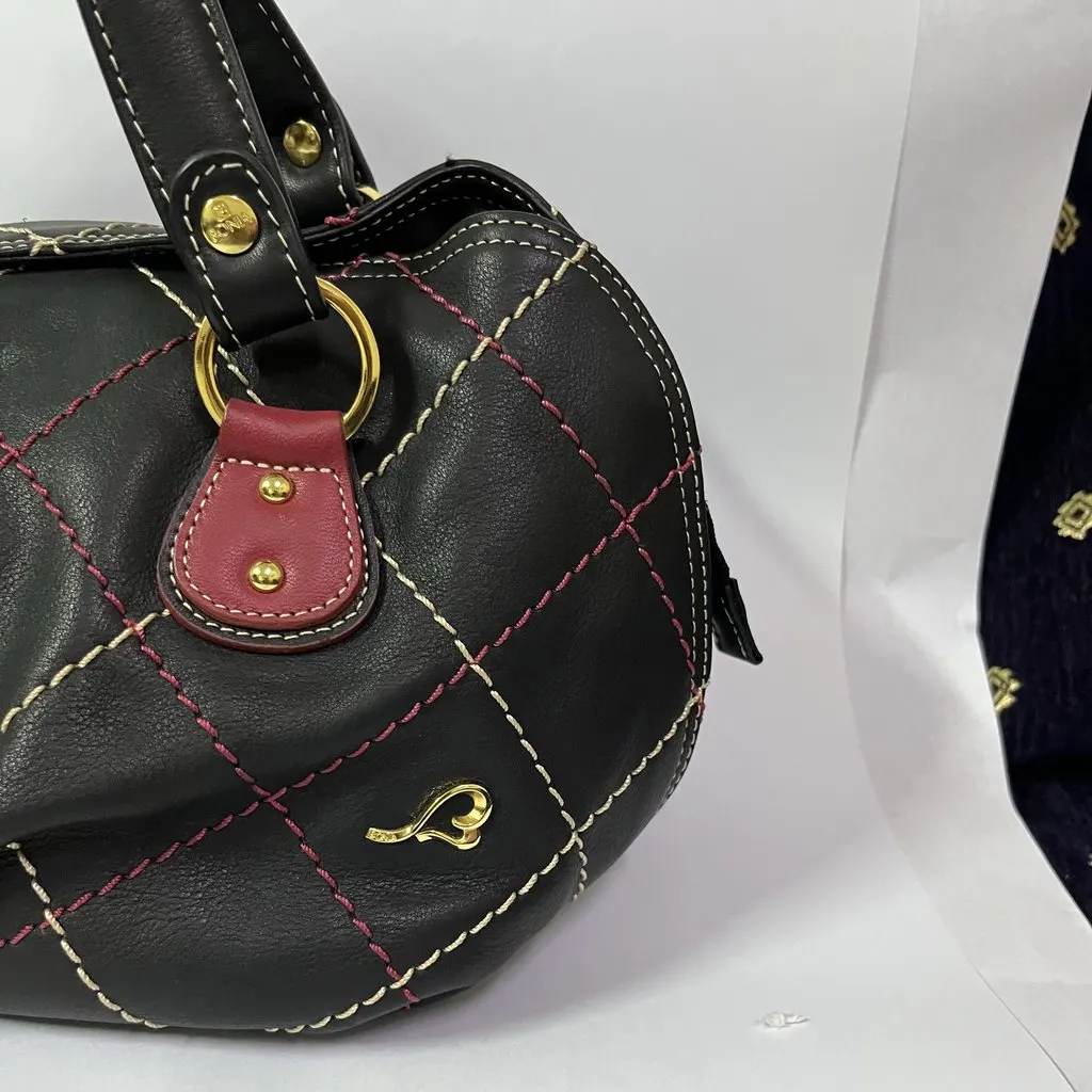 Bonia Vintage Bonia Limited Edition Bag & Wallet MultiColor Leather Never worn, with tag - Back View