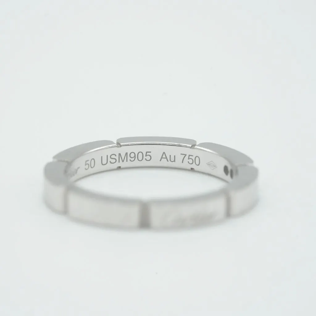 Cartier Maillon Panthere Wedding Band 18K White Gold Size:50 4.1g White White Gold Good - Model View