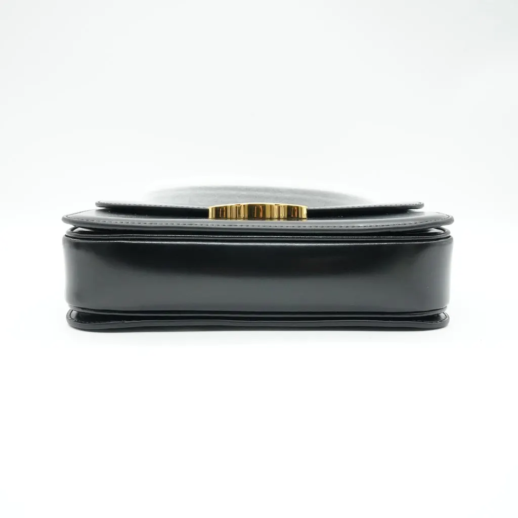 Celine Classique Triomphe Shiny Calfskin Balck Bag Black Leather Very good - Inside View