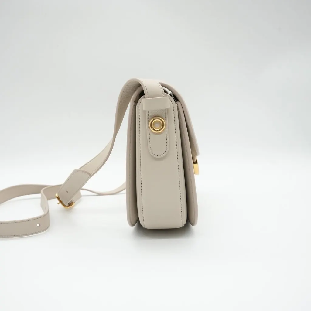 Loro Piana Small Ghiera Shoulder Bag Cream Beige Leather Good - Box View