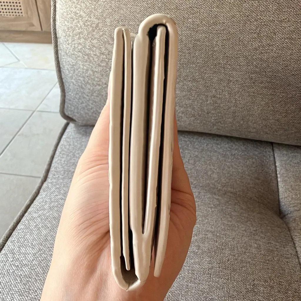 Bottega Veneta White Intrecciato French Long Wallet White Leather Very good - Inside View