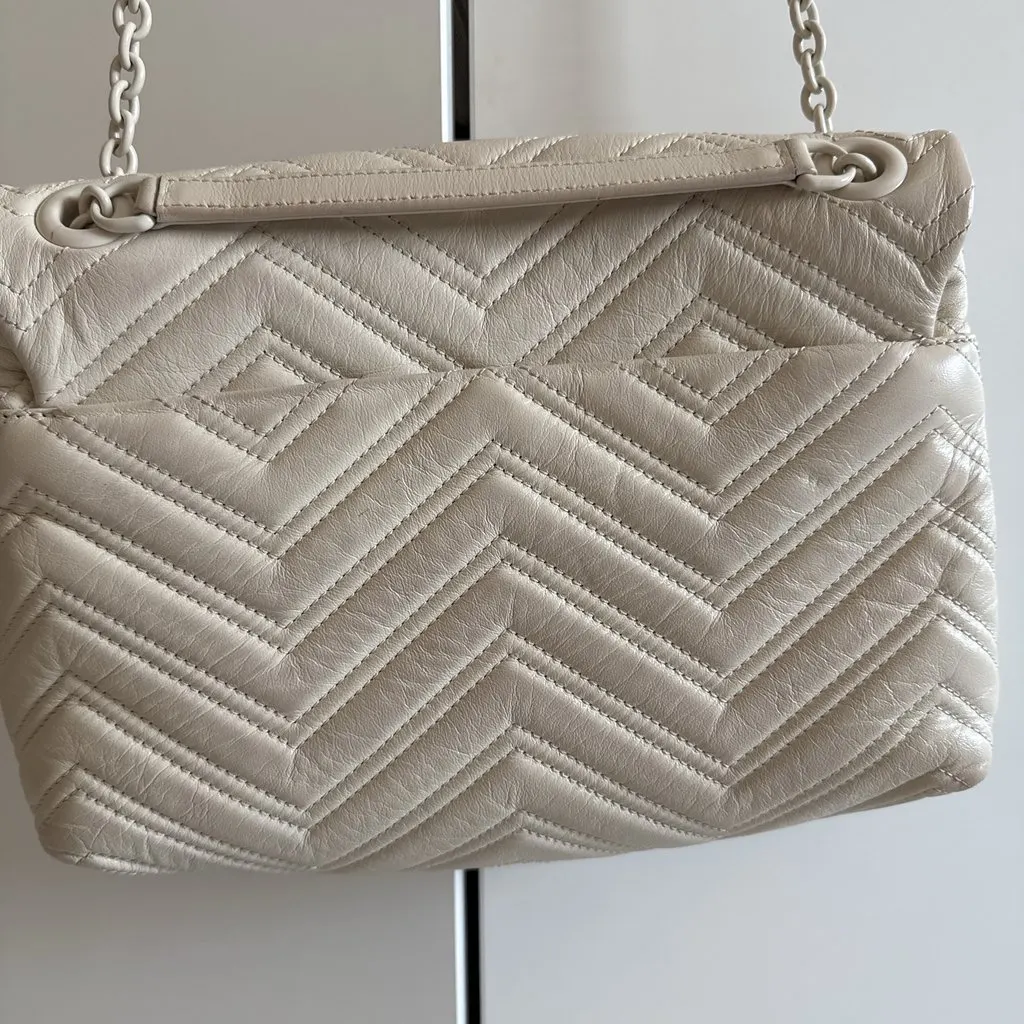 Gucci GG Marmont White Leather Never worn - Back View
