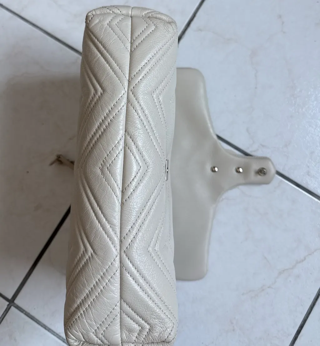 Gucci GG Marmont White Leather Never worn - Inside View