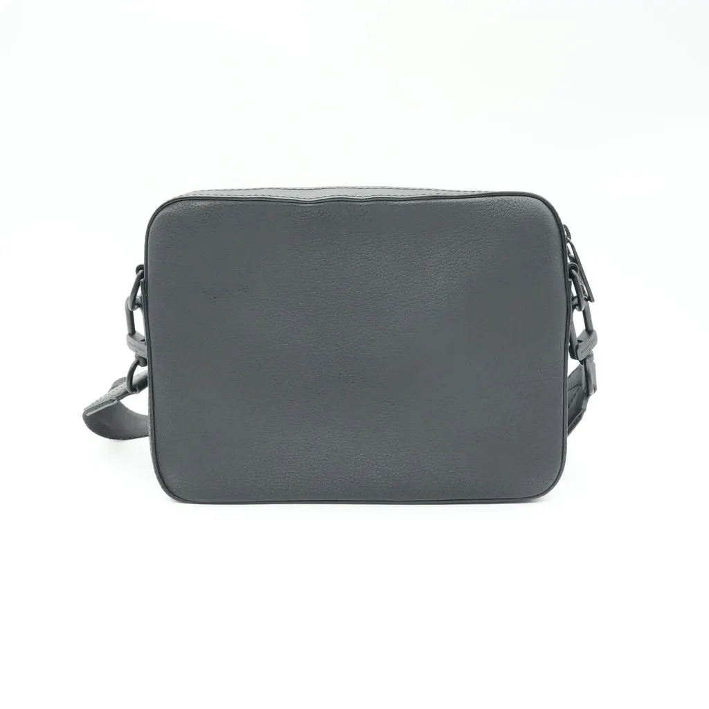 Louis Vuitton Boarding Messenger Waxy Calfskin Black Leather Good - Back View