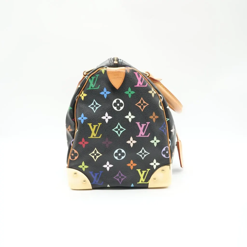 Louis Vuitton Speedy 30 Black Multicolor MultiColor Canvas Good - Box View