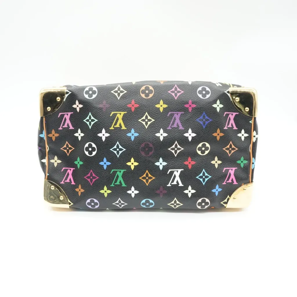 Louis Vuitton Speedy 30 Black Multicolor MultiColor Canvas Good - Inside View