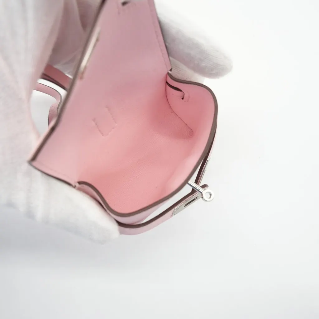 Hermès Hermes Pink Kellyfestival Bag Charm Rose Sakura Stapm K(2025) Pink Leather Good - Box View