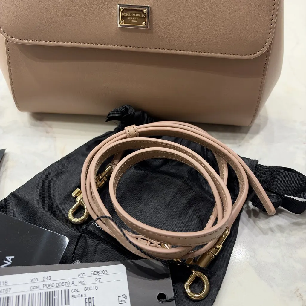Dolce & Gabbana Good Condition One Time Used Beige Silk Very good - Box View