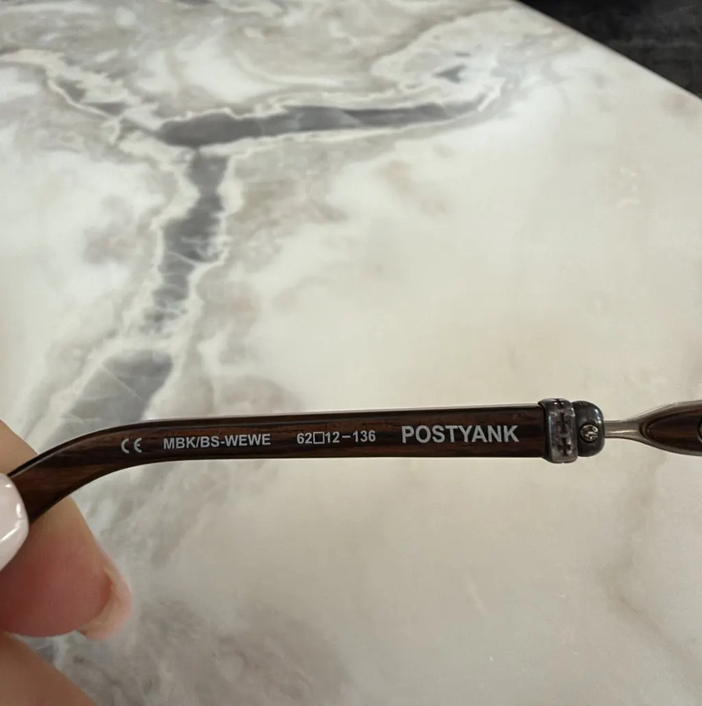 Chrome Hearts POSTYANK Discontinued Aviator Rare Model Black Good - Inside View